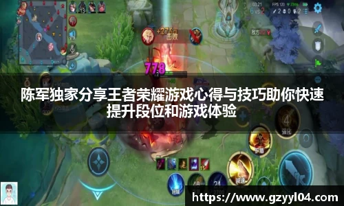 陈军独家分享王者荣耀游戏心得与技巧助你快速提升段位和游戏体验